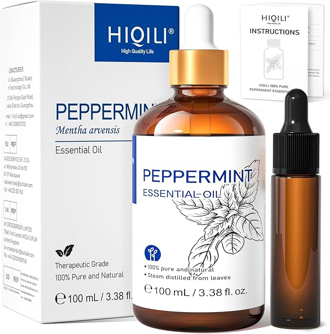 HIQILI Peppermint Essential Oil Add to Spray, Can Enjoy Air Freshening by HIQILI