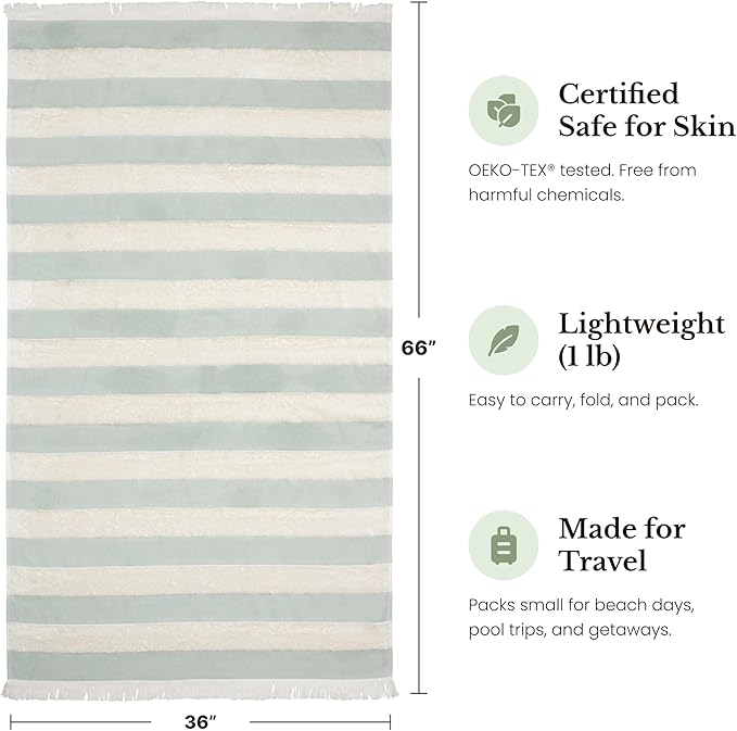 Lightweight Turkish Beach Towel - Image 5