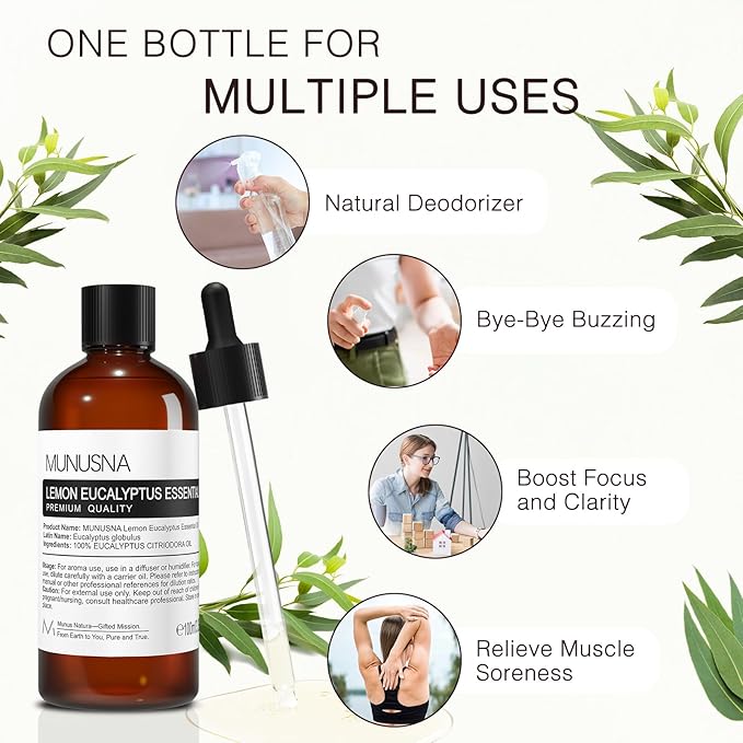 Lemon Eucalyptus Essential Oil 100ML, 100% Pure Lemon Eucalyptus Oil - Image 4