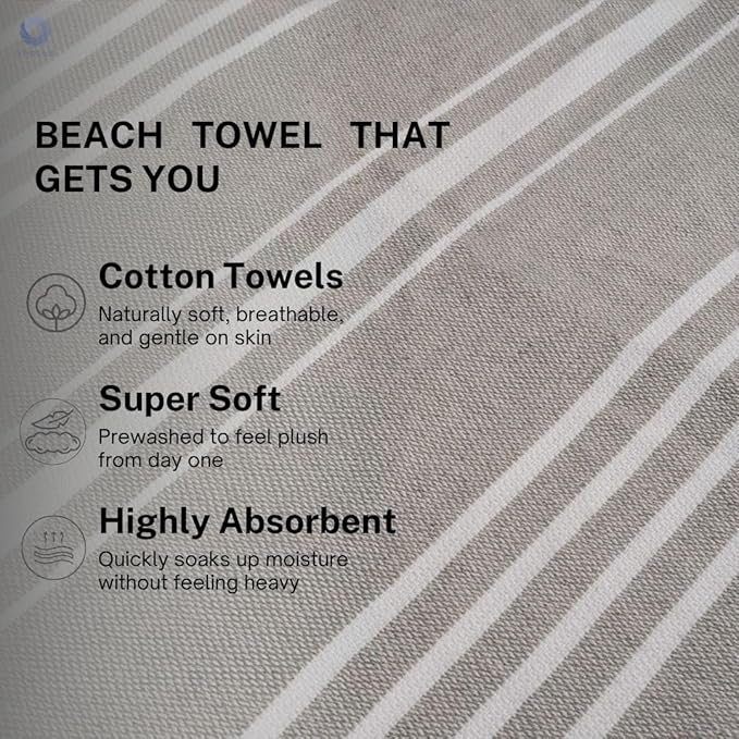 Cotton Turkish Beach Towel - Image 3