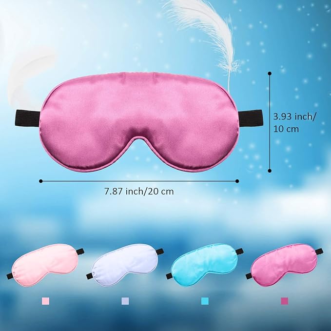 12 Pieces Silk Sleep Mask Pure Silk Sleep Eye Mask - Image 5
