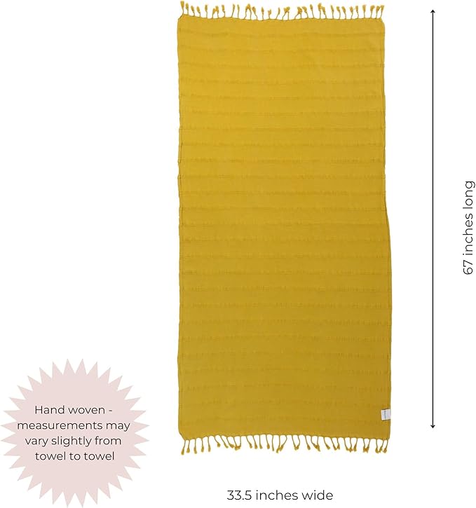 InfuseZen Stonewashed Turkish Bath & Beach Towel –100% Organic Turkish Cotton - Image 3