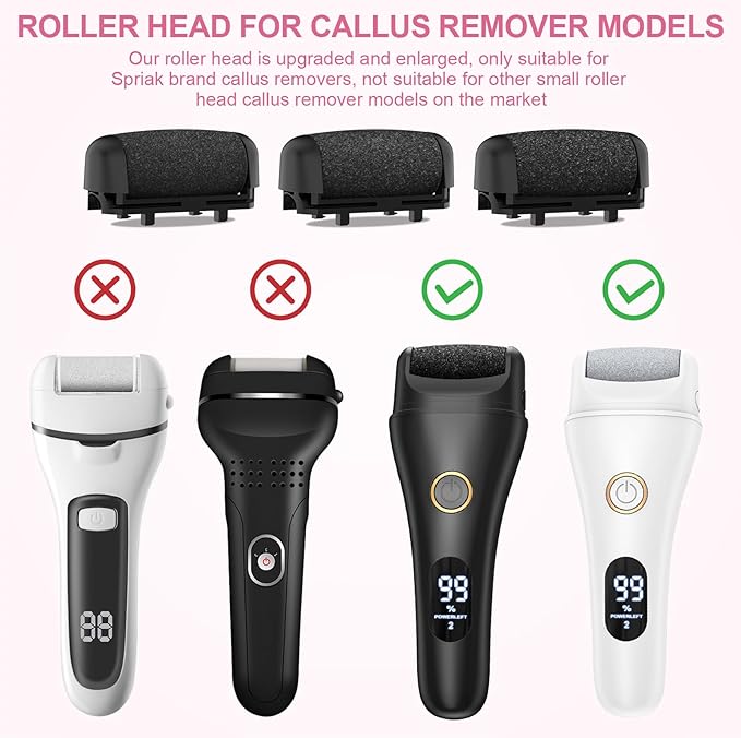8 Pack Refill Rollers, Replacement Rollers Heads, 3 Pack Extra Coarse, 3 - Image 5