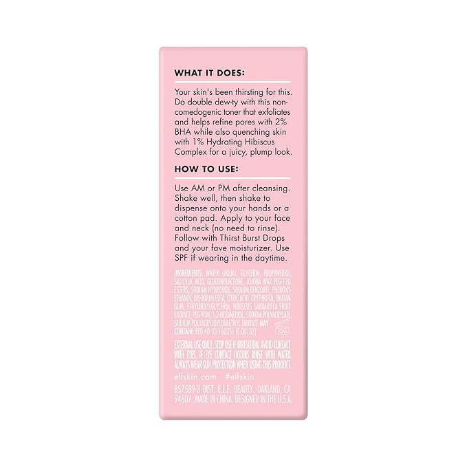 e.l.f. Thirst Burst Pore-fecting Toner Mini, Hydrating & Exfoliating - Image 11