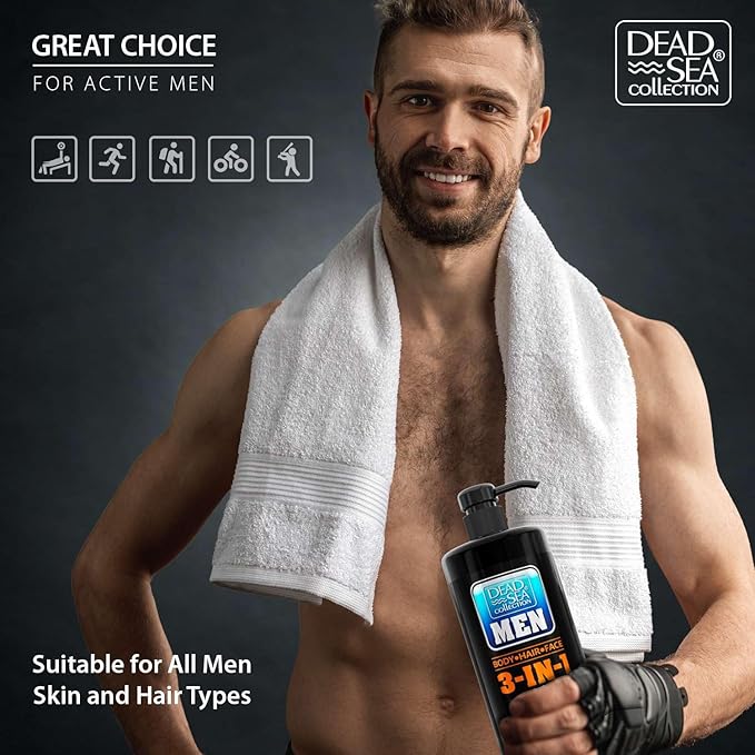 Dead Sea Collection Mens Body Wash 3 in 1 – Citrus Body Wash - Image 5