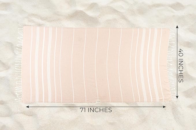Ray Silver Turkish Beach Towel – 100% Cotton 40x71 Quick Dry Oversized Sand - Image 6