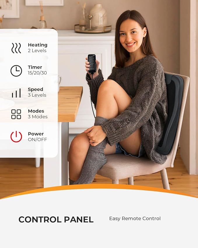 CooCoCo Shiatsu Back Massager for Pain Relief Deep Tissue, FSA Eligible - Image 6