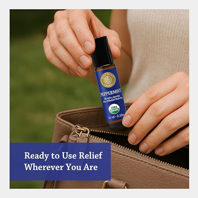 Silk Road Organic Peppermint Essential Oil Roll on - Image 7