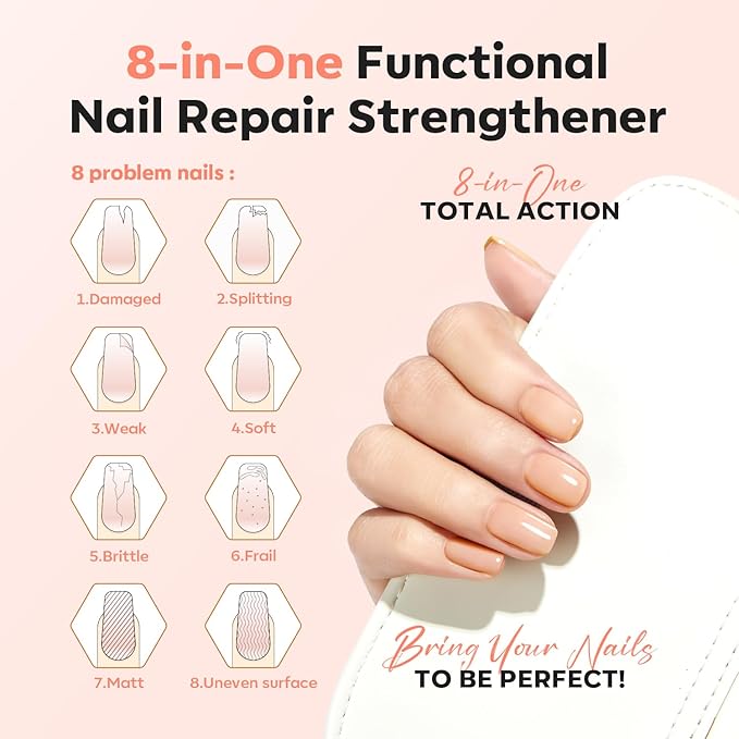 modelones Nail Strengthener Nude Nail Repair - Image 2