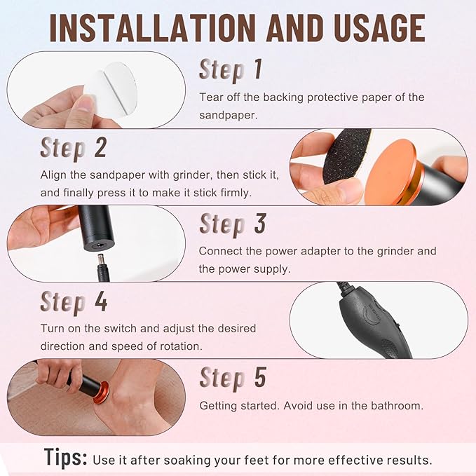 Dermawave Electric Foot File Callus Remover - Image 5