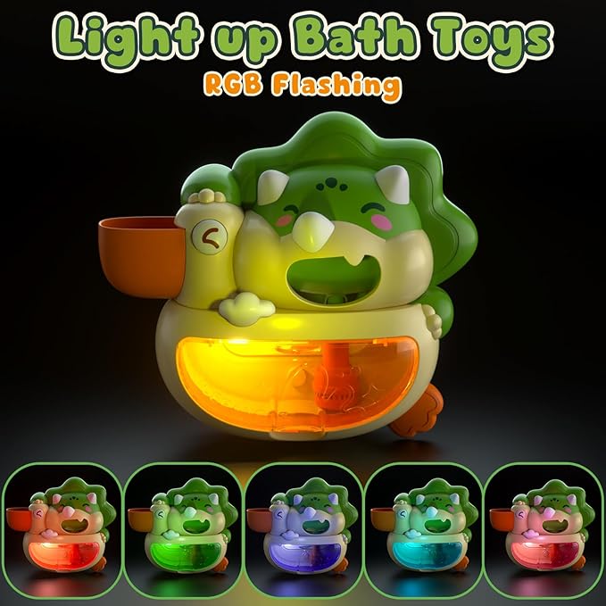 Lehoo Castle Bath Bubble Machine, Light Up Musical Bubble Bath Toys - Image 2