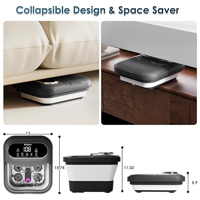 Ranjova Collapsible Foot Spa Electric Rotary Massage, Foot Bath - Image 7