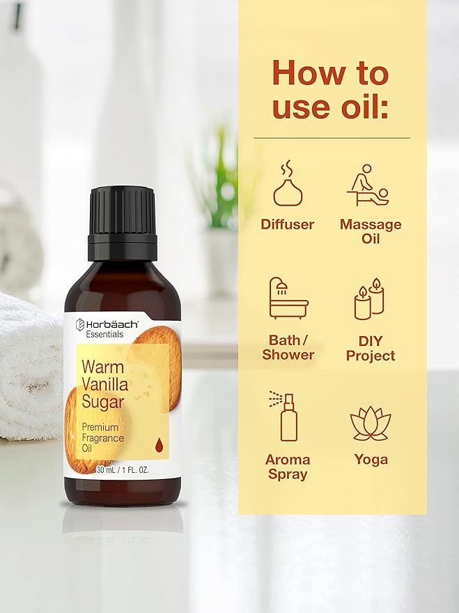 Horbäach Warm Vanilla Sugar Fragrance Oil | 1 Fl Oz | Premium Grade | - Image 3