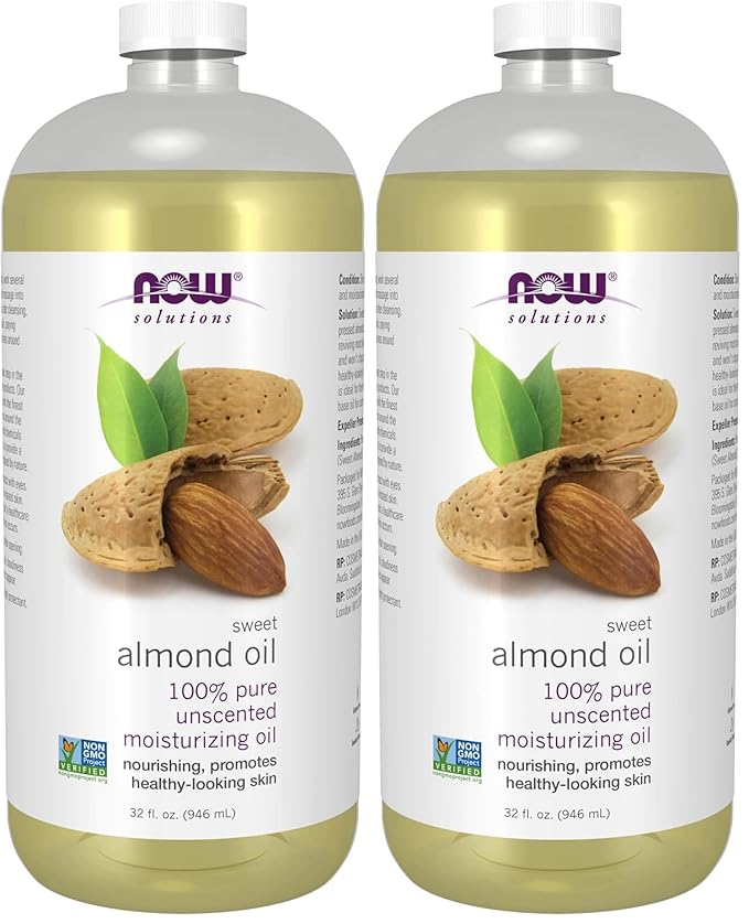 NOW Foods Solutions, Sweet Almond Oil, 100% Pure Moisturizing Oil, Promotes by NOW