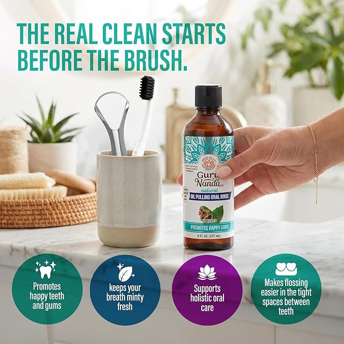 GuruNanda CocoMint Oil Pulling Mouthwash - Image 7