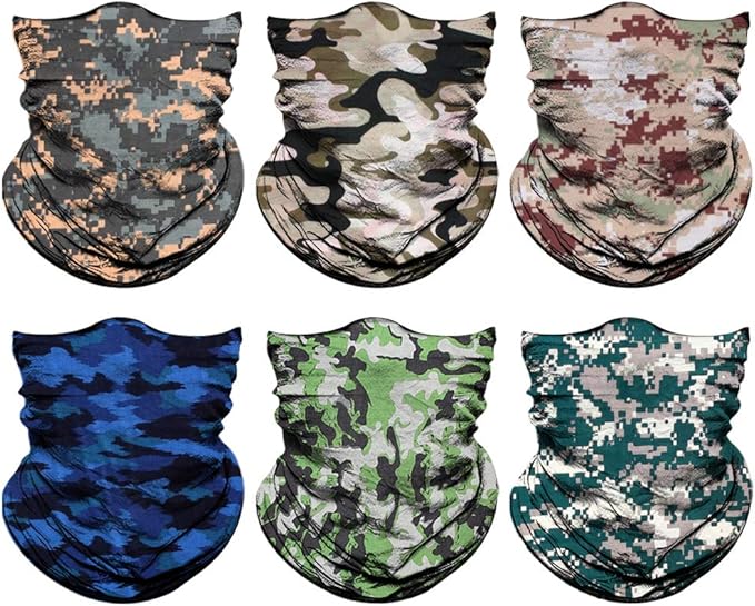 Venswell Neck Gaiter Face Mask Men Women, Seamless Bandana Rave Face Cover by Venswell