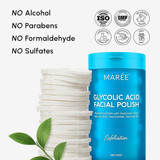 MAREE Glycolic Acid Pads – 200 Toner Pads - Image 10