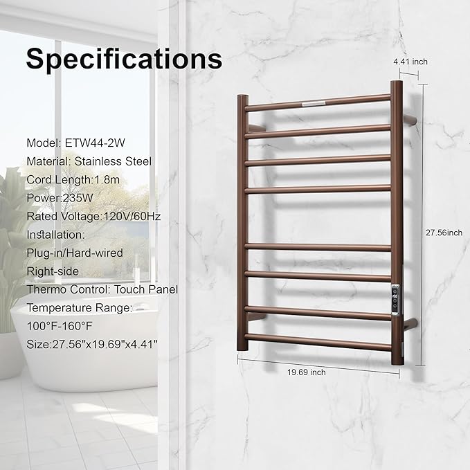 Electric Heated Towel Warmer - Image 2