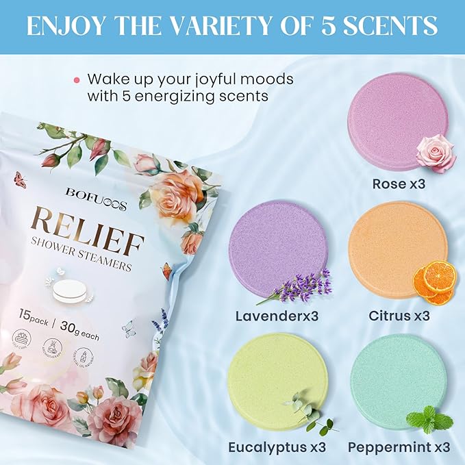 Shower Steamers Aromatherapy, Birthday Mothers Day Gifts - Image 4