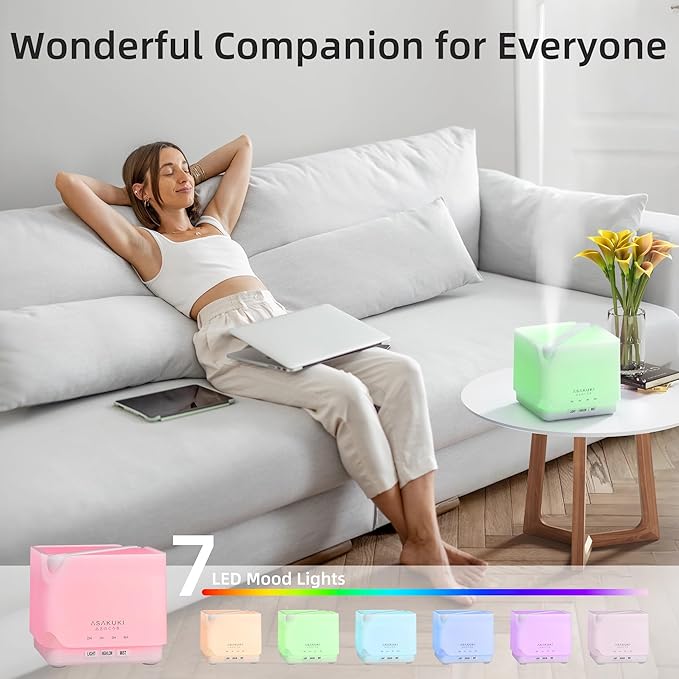 ASAKUKI Essential Oil Diffuser for Home, Large 700 ml Humidifier - Image 2