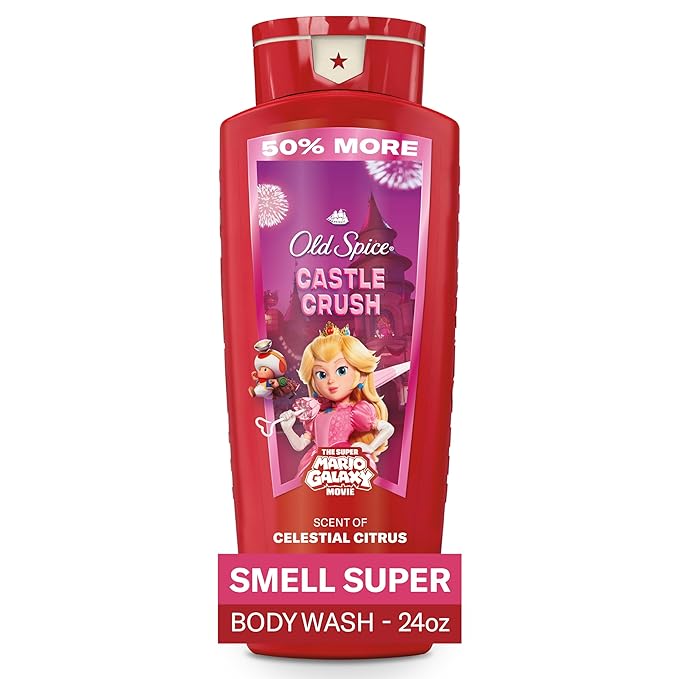 Old Spice Body & Face Wash for Men, x The Super Mario Galaxy Movie, 3X Defense by OldSpice