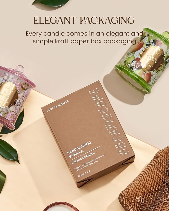 M&SENSE Sandalwood Vanilla Soy Candle - Image 5