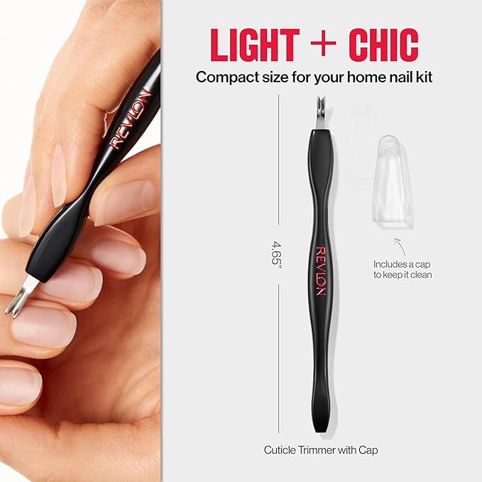 Revlon Cuticle Trimmer With Cap, High Precision V-Tip and Comfortable Grip - Image 7