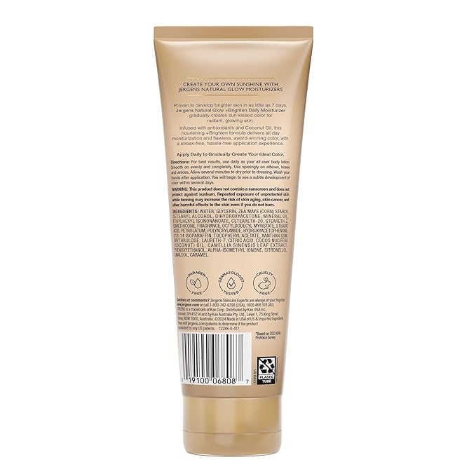 Jergens Natural Glow Self Tanner Body Lotion, Sunless Tanning, Fair to Medium - Image 10