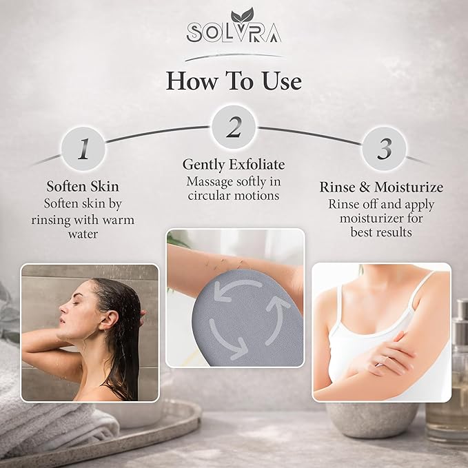 Exfoliating glove for Shower & Exfoliating body scrubber – 100% Vegan Viscose - Image 3