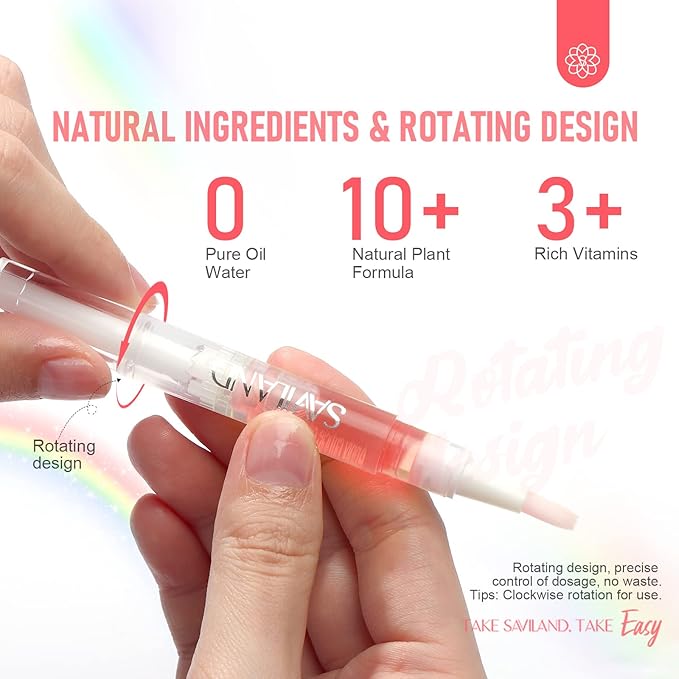 SAVILAND Natural Cuticle Oil Pen: 6PCS Revitalizing Cuticle Oil - Image 6