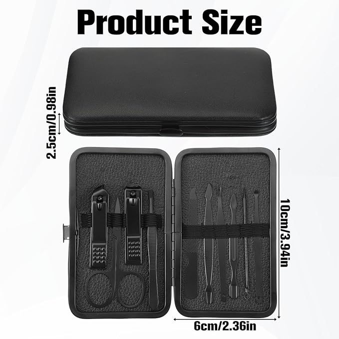 Nail Clippers Sets Manicure Stainless Steel Nail Grooming Cutter Kit Travel - Image 2