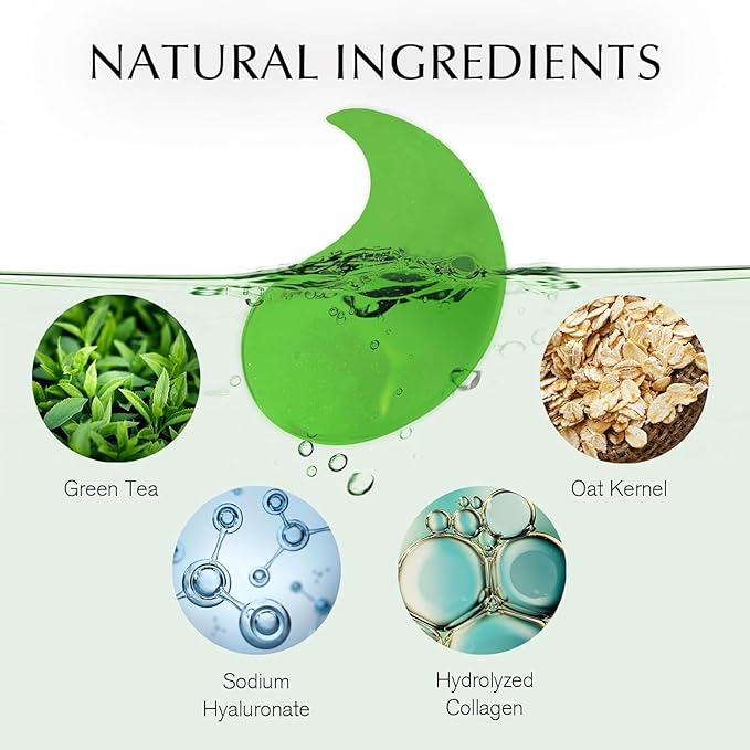 Under Eye Patches for Puffiness Kit: 120 Pcs Green Tea & Caffeine Eye Mask for - Image 3