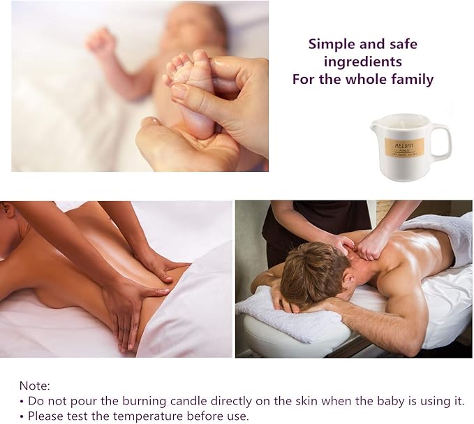 MELONY Soy Massage Oil Candle | Horeysuckle Galbanum | 2.82 OZ / 80G | Perfect - Image 4