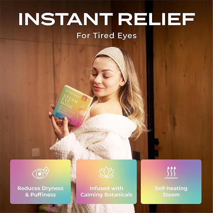 Body Restore Heated Eye Mask for Dry Eyes 5 Pack – Mothers Day Gifts for Mom - Image 8