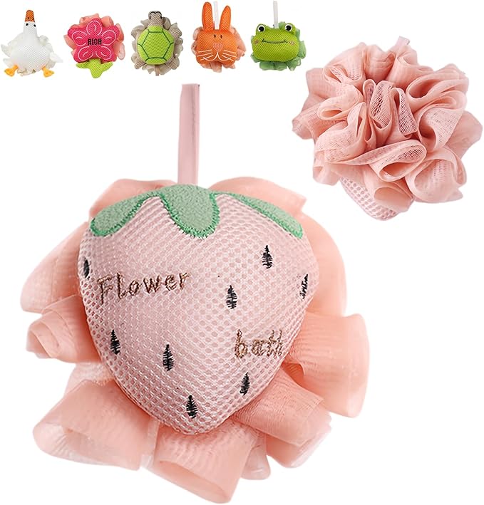 Kids Loofah, Cute Cartoon Animal Kids Bath Sponge - Image 9