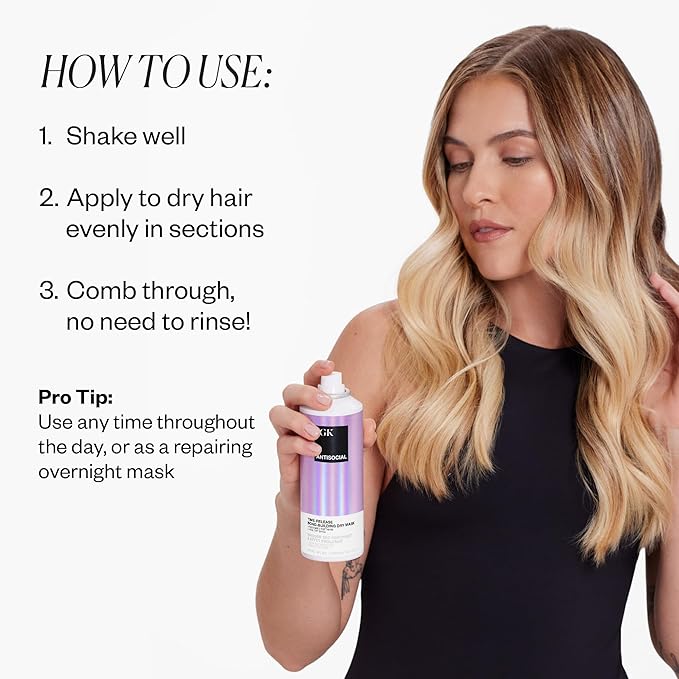 IGK Antisocial Bond-Building Dry Hair Mask, overnight dry hair mask - Image 5
