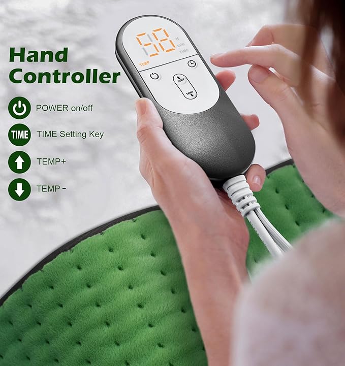 Heating pad for Back Pain Relief, Heating Pads for Neck, Fathers Mothers Day - Image 2