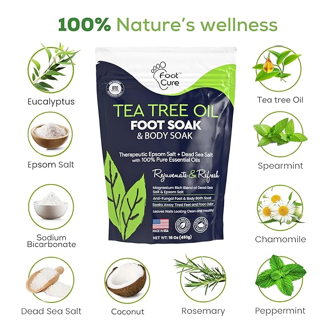 FOOT CURE Tea Tree Oil Foot Soak - Image 5