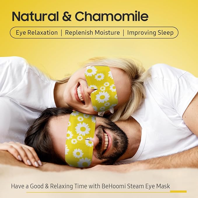 BeHoomi 20Packs Steam Eye Mask, Heated Eye Mask Warm Compress - Image 2