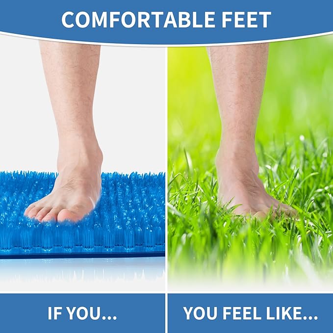 Yolife Shower Foot Scrubber Mat, Anti-Slip Bath Mat - Image 7