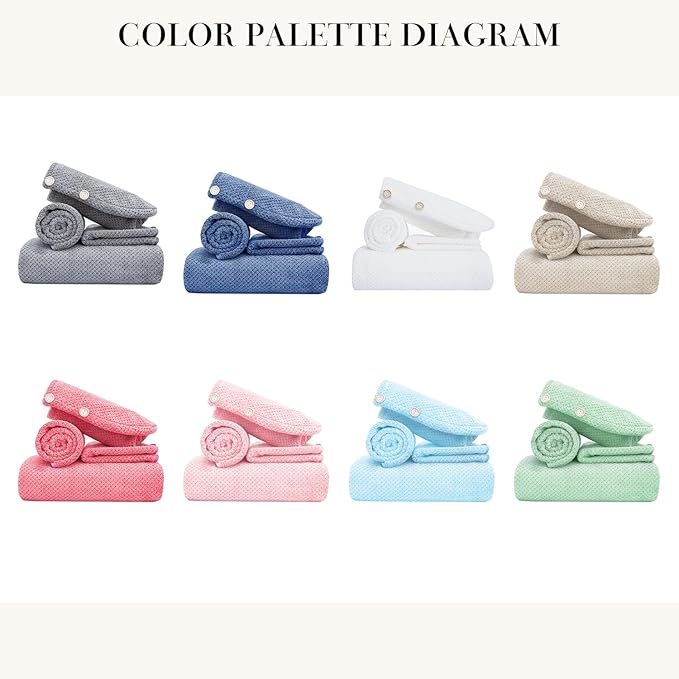 MaopaoBeauty 35X70 Inches Extra Large Bath Towels Sets of 4 - Image 7