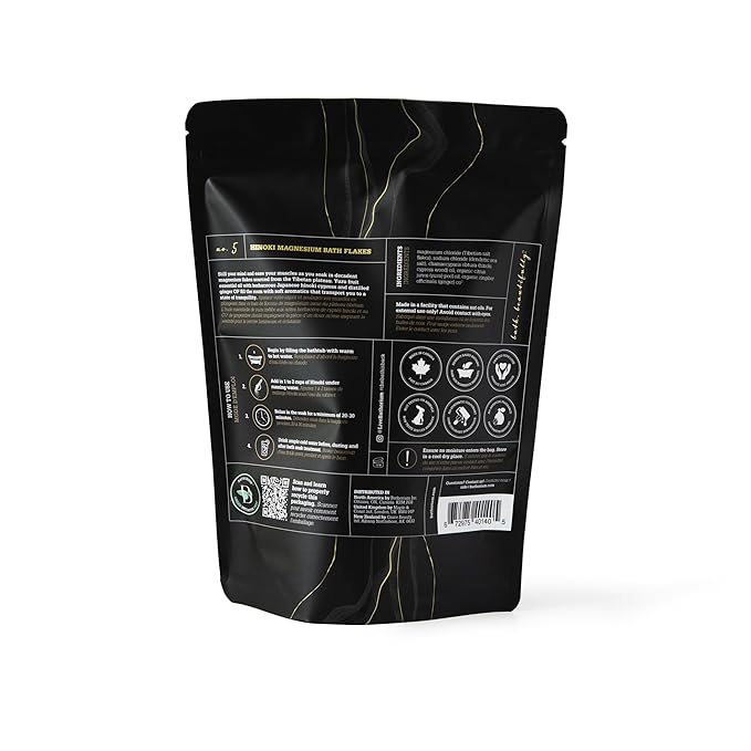Bathorium Hinoki Mineral Magnesium Chloride Bath Flake, Relaxing Bath Soak - Image 2