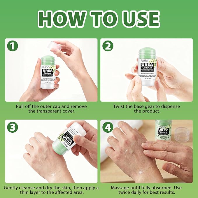 60% Urea Cream Stick with 2% Salicylic Acid, Tea Tree & Aloe Vera - Image 6