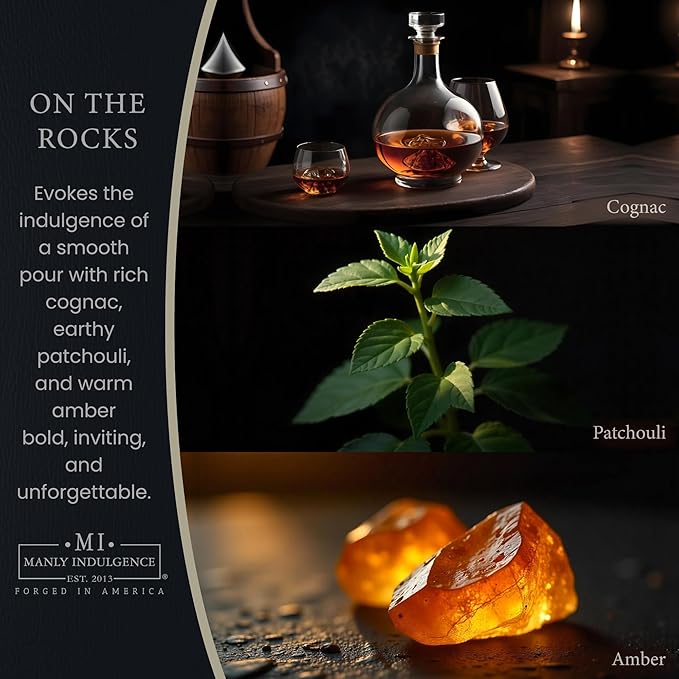 Manly Indulgence On The Rocks Scented Candles - Image 2