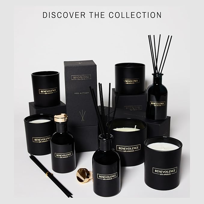 Benevolence LA Rose & Sandalwood Scented Candle | Soy Christmas Candles - Image 7