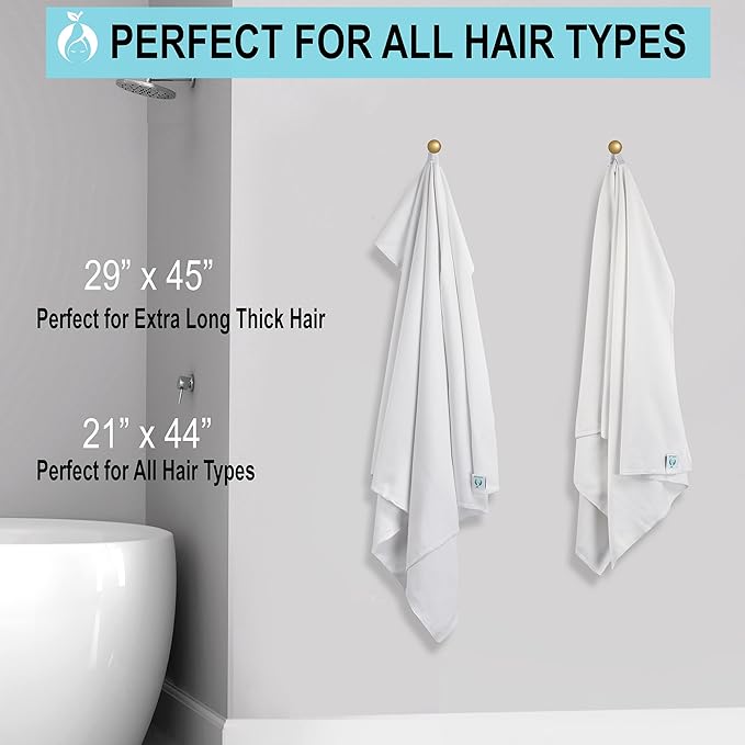 Hair RePear The Ultimate Hair Towel – Standard 21" x 44" Cotton Hair Towel - Image 9