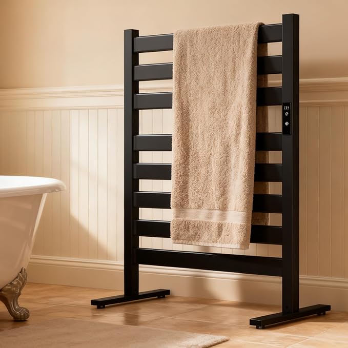 Verida Towel Warmer for Bathroom, Heated Towel Rack, Upgraded Extra-Wide by WarmthstartswithVerida