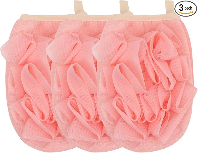 3 Pack Bath Loofah Body Sponge Brushes Loofah Exfoliating Glove Bath Shower by Amariver