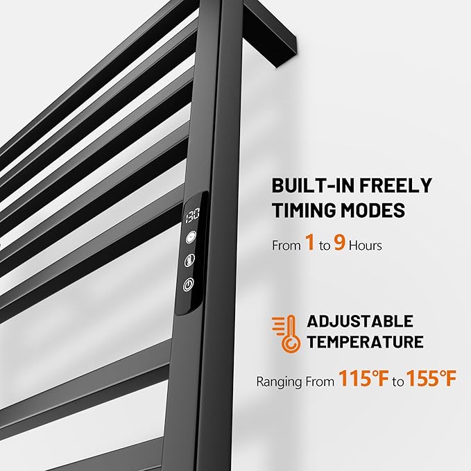 Poloma Wall Mounted & Freestanding Towel Warmer Rack - Image 2