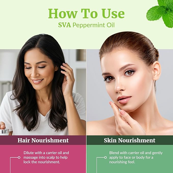 SVA Peppermint Essential Oil – 4 Fl Oz – 100% Natural Peppermint Oil - Image 5